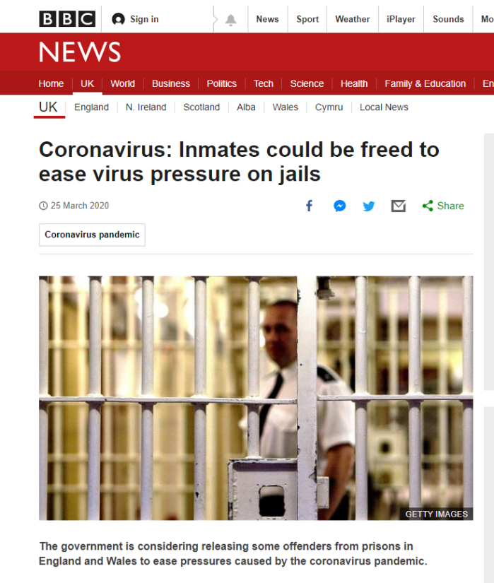 Inmates could be freed