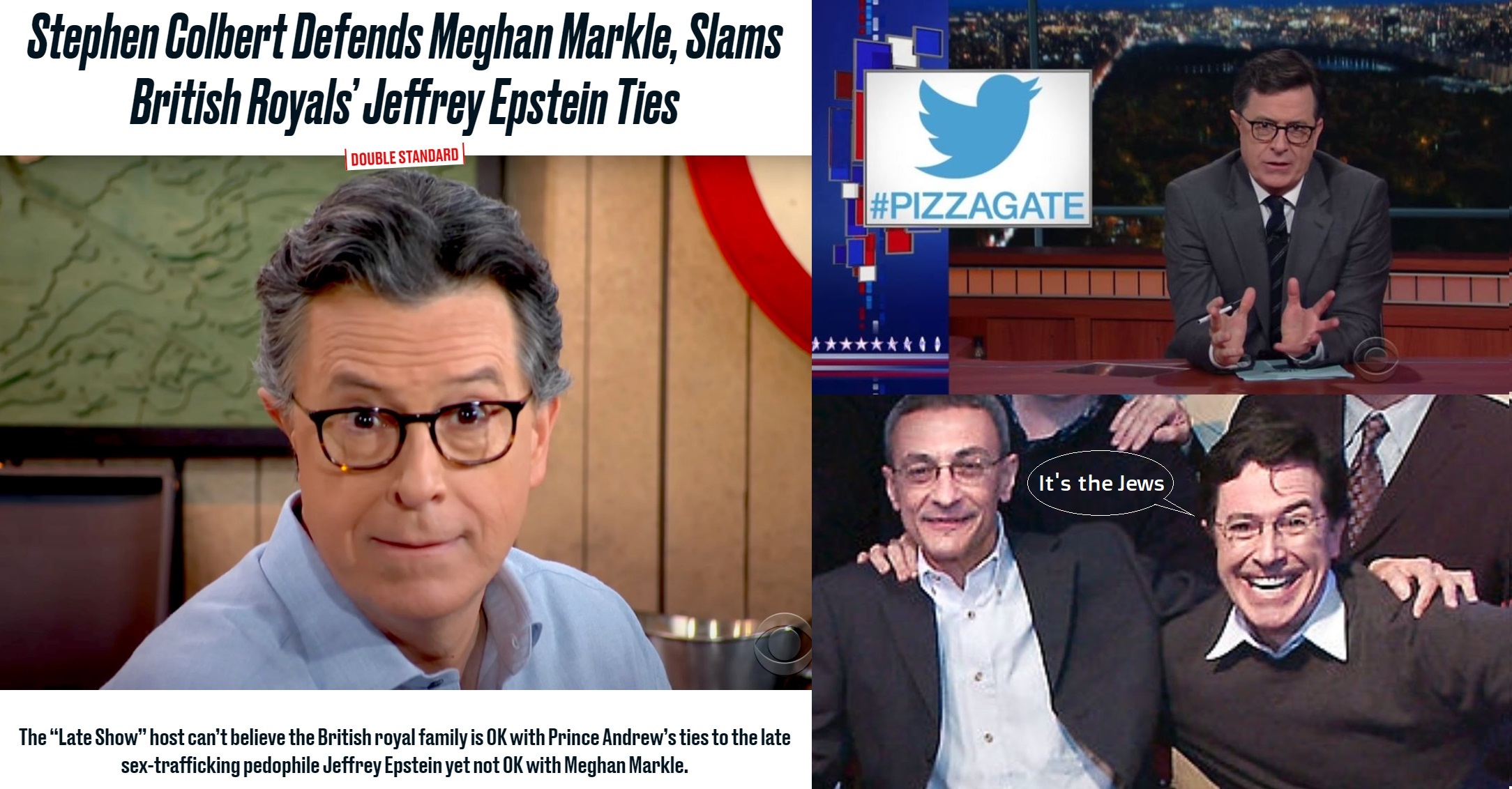 colbert podesta pizzagate jews