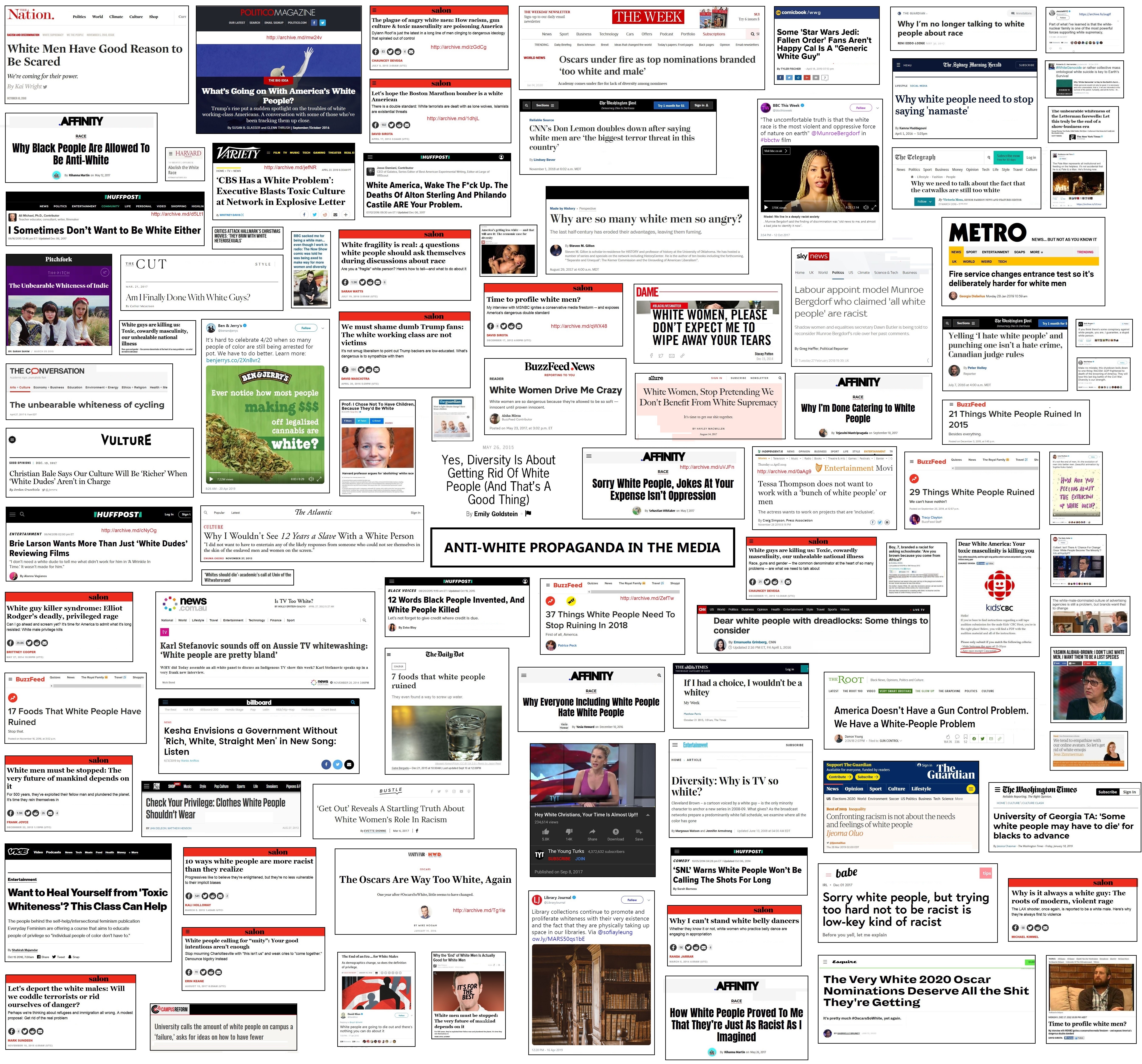 Anti-white propaganda